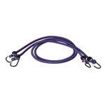 Straps and Ratchet Tie Downs, Elastic Ropes 2x120cm with Hooks, AMIO