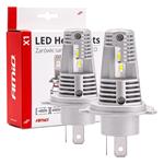 Bulbs   by Bulb Type, AMIO X1 Series 12V 40W H4 6500K LED Bulb   Twin Pack, AMIO