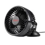 Fans, 12V Car Fan with Suction Cup   6 Inch, AMIO