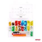 Fuses, Set of 150 Fuses with Voltage Tester and Grabber, AMIO