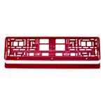 Registration Plates, Metallic Red Number Plate Holder, AMIO