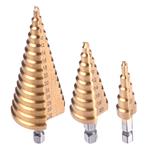 Drill Bit Sets, Step Drills, 4 32mm   Set of 3, AMIO