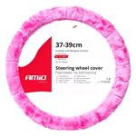 Steering Wheel Covers, Steering Wheel Cover   Fluffy Pink   37 39cm, AMIO