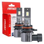 Bulbs   by Bulb Type, AMIO X4 Aviator 12V 44W HIR2/9012 6500K LED Headlight Bulbs   Twin Pack, AMIO