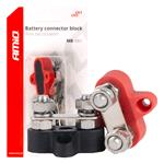 Car Battery Accessories, Bus Bar Battery Connector Distribution Block, max 48V, M8   Twin Pack, AMIO