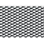 Exterior Tuning and Styling, Racing Grill   Small 2x4 mm   100x33 cm   Black anodized, Pilot
