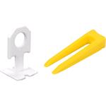 Tiling Tools, Tile Leveling System (Lippage Control) System 1mm 50+,Set of 50, VOREL