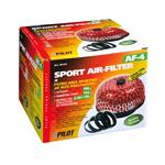 Engine Tuning, AF 4, foam type air filter   Red, Pilot
