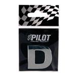3D Chrome Letters, 3D Chrome Letter   D, Pilot