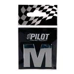 3D Chrome Letters, 3D Chrome Letter   M, Pilot