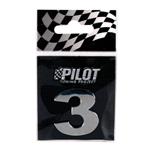 3D Chrome Letters, 3D Chrome Letter   Number 3, Pilot