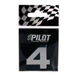 3D Chrome Letters, 3D Chrome Letter   Number 4, Pilot