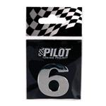 3D Chrome Letters, 3D Chrome Letter   Number 6, Pilot