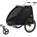Bicycle Trailers, Thule Coaster XT 2 Seat Bicycle Trailer & Stroller   Black, Thule