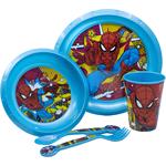 Gifts, Spider Man 5 Piece Dinner Set, Spiderman