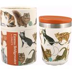 Reusable Mugs, Chilly's 340ml Coffee Cup Cats, By Emma Bridgewater, Chilly's