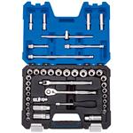 Socket Set, Draper Expert 16465 3 8 inch Sq. Dr. Combined MM AF Socket Set (41 Piece), Draper