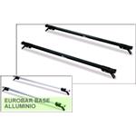 Roof Racks and Bars, La Prealpina EuroBar black steel square Roof Bars for Seat Toledo 2000-2006 with fixed points, La Prealpina