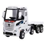 Gifts, Kids Mercedes Actros Lorry 24v Electric Ride on Truck with Trailer, Rev up