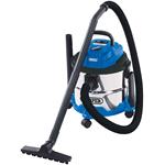 Vacuum Cleaners, Draper 20514 15L Wet and Dry Vacuum Cleaner with Stainless Steel Tank (1250W), Draper