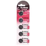 Domestic Batteries, Uniross Lithium Coin Cell CR2016 Batteries (Pack of 5), Draper