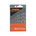 Drill Bit Sets, HSS Twist Drill Bit Set 2 8mm   Pack of 13, STHOR