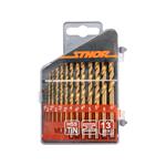 Drill Bit Sets, Titanium Twist Drill Set 1,5 6,5mm   Pack of 13, STHOR