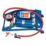 Wheel and Tyre Tools, Draper 25996 Double Cylinder Foot Pump with Pressure Gauge, Draper