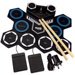 Gifts, PDT RockJam Roll Up Bluetooth Drum Kit with Built-in Battery & Drumsticks, PDT RockJam