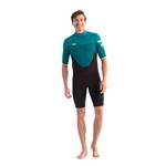 Wetsuits, JOBE Perth Shorty 3|2mm Short Sleeve Men's Wetsuit - Teal - Size M, JOBE