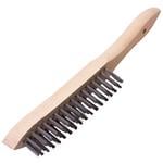 Wire Brushes, Draper Expert 31548 310mm Heavy Duty 3 Row Wire Scratch Brush, Draper