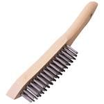 Wire Brushes, Draper Expert 31563 310mm Heavy Duty 4 Row Wire Scratch Brush, Draper