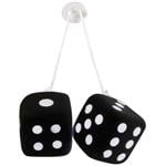 Car Accessories, Lucky Fuzzy Dice   Black, Lampa