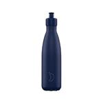 Water Bottles, Chilly's 500ml Bottle - Matte Blue, Chilly's