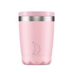 Reusable Mugs, Chilly's 340ml Coffee Cup Pastel Pink, Chilly's