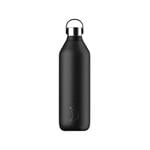 Water Bottles, Chilly's 1L Series 2 Bottle - Abyss Black, Chilly's