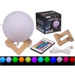 Gifts, 3D Moon Lamp   Color Changing, Wooden Stand, OOTB