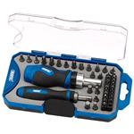 Screwdriver Sets, Draper 46479 Ratchet Screwdriver and Bit Set (42 Piece), Draper