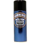 Rust Removal and Treatment, Hammerite Direct To Rust Metal Paint Aerosol - Hammered Black - 400ml, Hammerite Paint