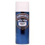 Rust Removal and Treatment, Hammerite Direct To Rust Metal Paint Aerosol - Smooth White - 400ml, Hammerite Paint