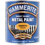 Paints, Hammerite Direct To Rust Metal Paint - Smooth Yellow - 750ml, Hammerite Paint