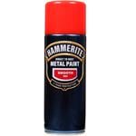 Rust Removal and Treatment, Hammerite Direct To Rust Metal Paint Aerosol - Smooth Red - 400ml, Hammerite Paint