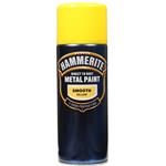 Paints, Hammerite Direct To Rust Metal Paint - Smooth Yellow - 400ml, Hammerite Paint