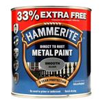 Rust Removal and Treatment, Hammerite Direct To Rust Metal Paint - Smooth Silver - 750ml, Hammerite Paint