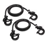 Straps and Ratchet Tie Downs, Uni Flex, pair of size adjustable stretch cords with safety locks, Lampa