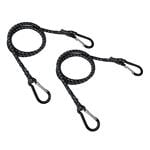 Straps and Ratchet Tie Downs, Snap Hook, pair of elastic cords with aluminium karabiners, Lampa