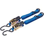 Straps and Ratchet Tie Downs, Draper 60964 250kg Ratcheting Tie Down Straps (3.5M x 25mm) (2 Piece), Draper