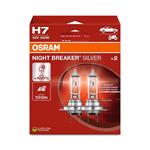 Bulbs   by Bulb Type, Osram Night Breaker Silver 12V 55W H7 +100% Brighter Bulb   Twin Pack, Osram