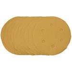 Sanding Discs, Draper 64282&nbsp;Gold Sanding Discs With Hook & Loop, 150mm, 400 Grit (Pack Of 10), Draper