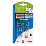 Fuses, Smart Led Indicator Micro Blade Fuses, Set of 6, 12 32V   5A, Lampa